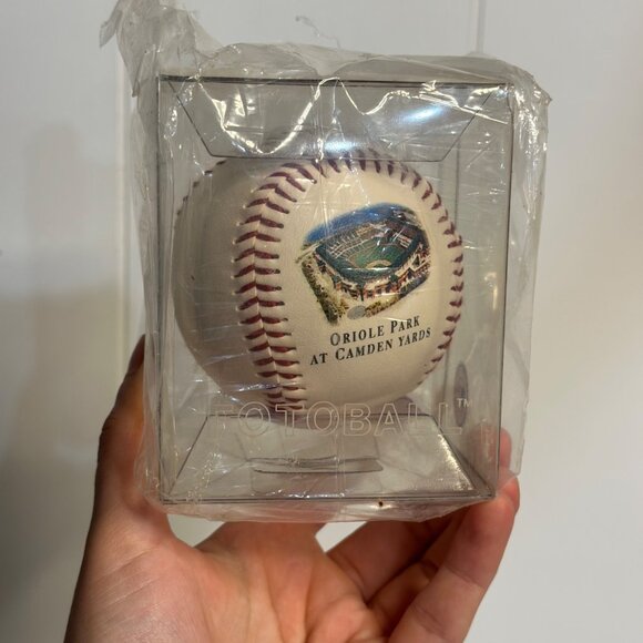 VTG Baltimore Orioles “Fotoball” Souvenir Baseball | Camden Yards Collectible - Picture 4 of 6